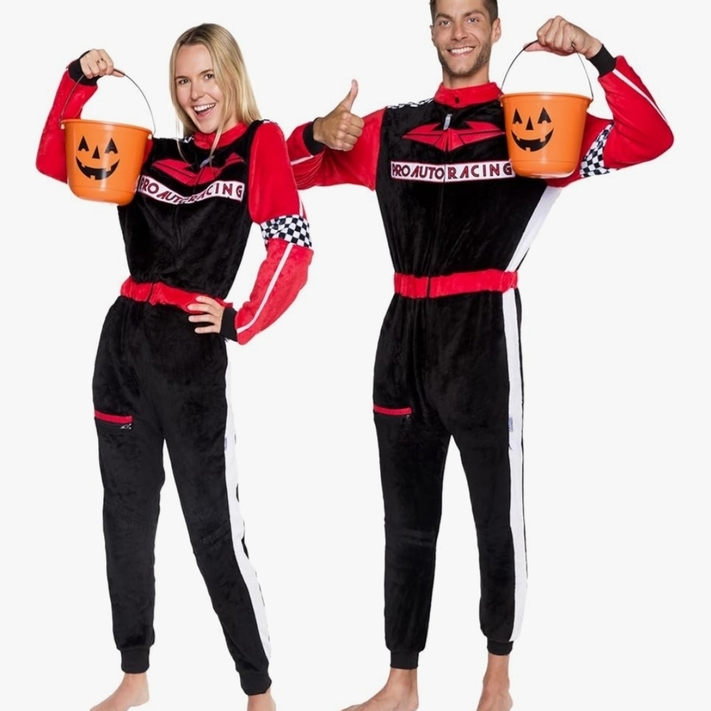 Racing Team Kids Costume - Black & Red Jumpsuit